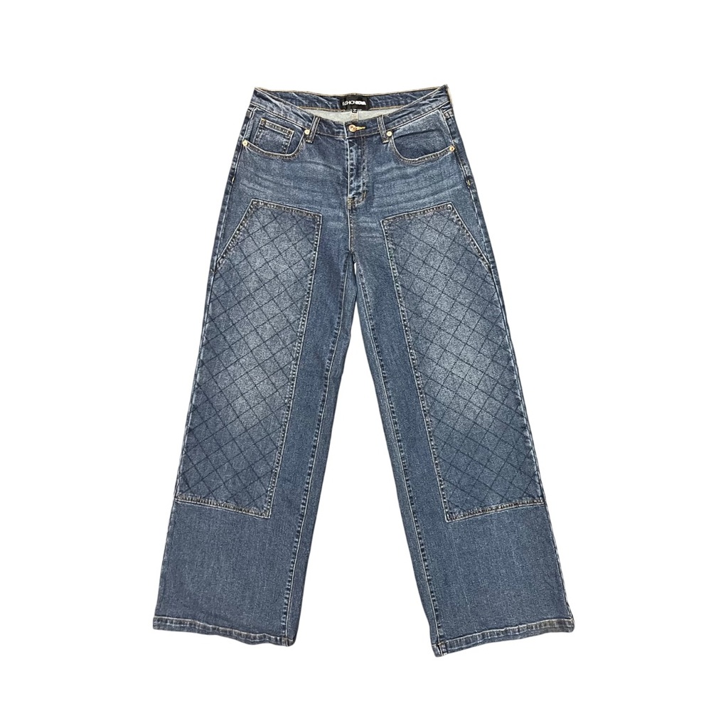 Fashion Nova Midnight Streets wide leg baggy jeans